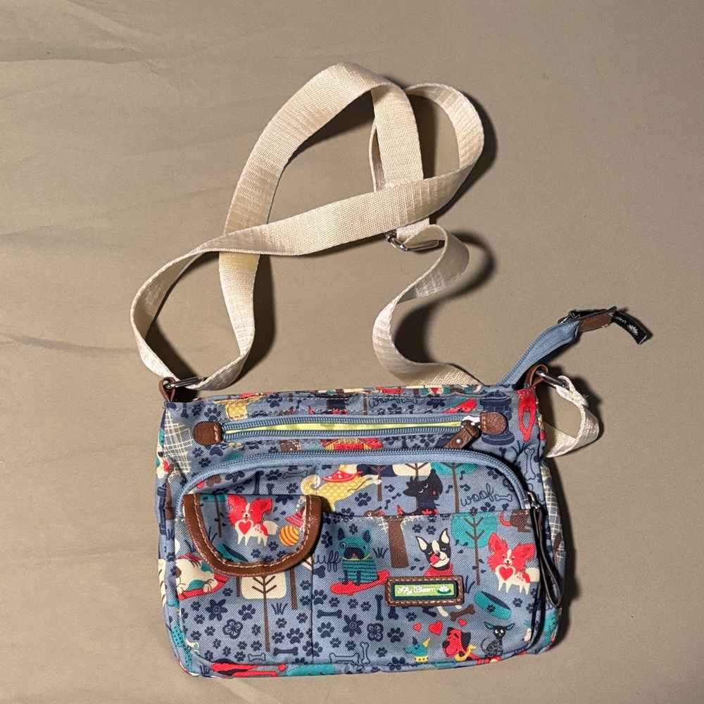 Lily Bloom “who let the dogs out” Crossbody Bag